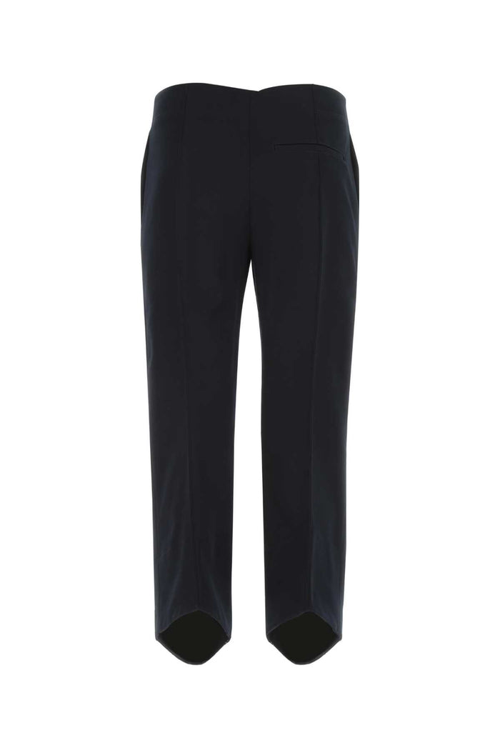 Midnight Blue Cotton Cropped Cut Pant 4020 Exterior: Pantaloni