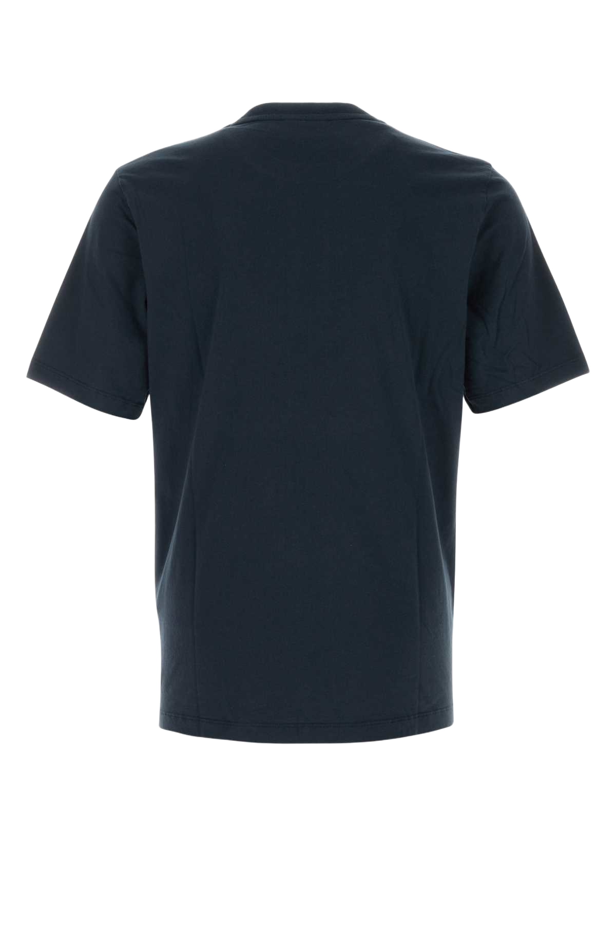 Dark Blue Cotton T-Shirt Classicnavy Exterior