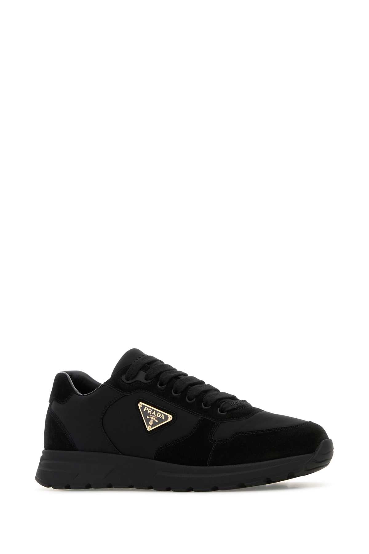 Nero Poliammidericiclata-vitello Sneaker