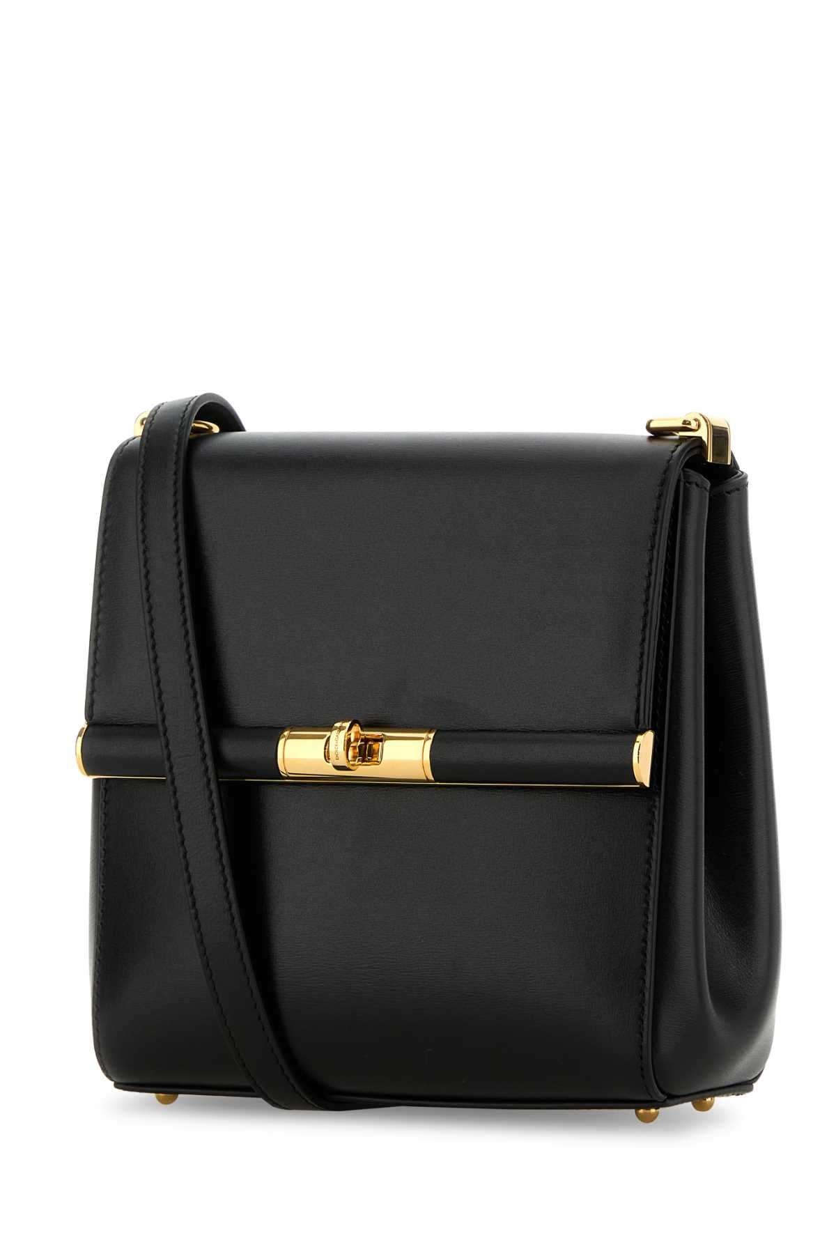 Black Leather Marlene Crossbody Bag Nero Borse A Tracolla