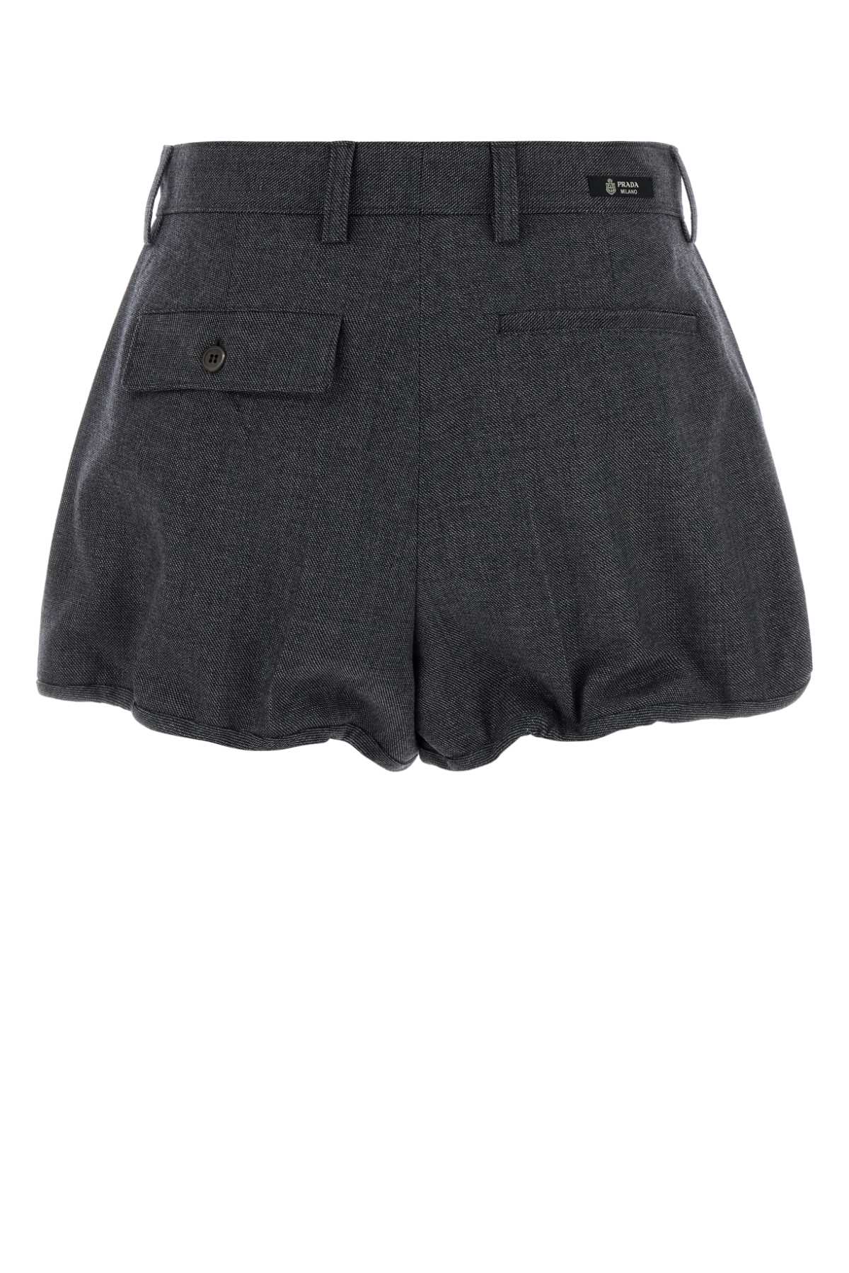 Charcoal Grisaille Shorts Antracite Exterior: Wool Pantaloni