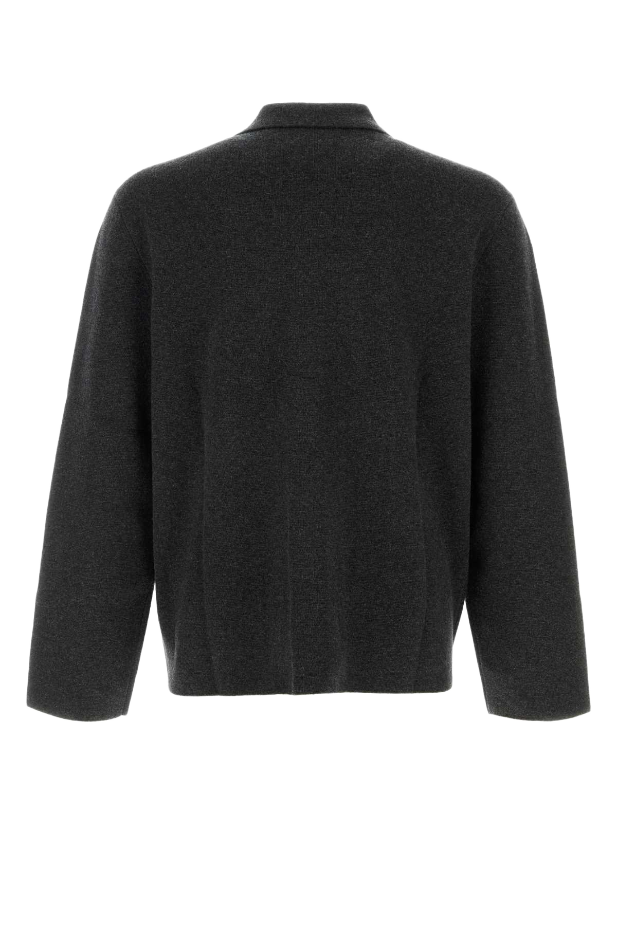 Charcoal Cashmere Cardigan Exterior: Organic Maglieria