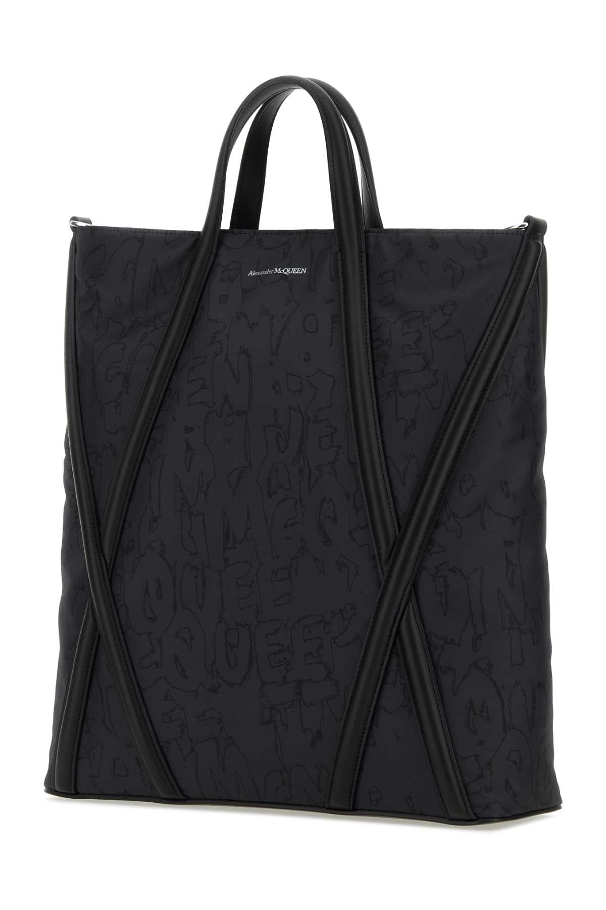 Black Nylon The Harness Shopping Bag Borse A Mano
