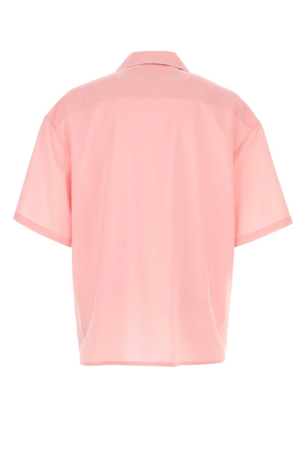 Pink Wool Shirt Coral Exterior: Camicie