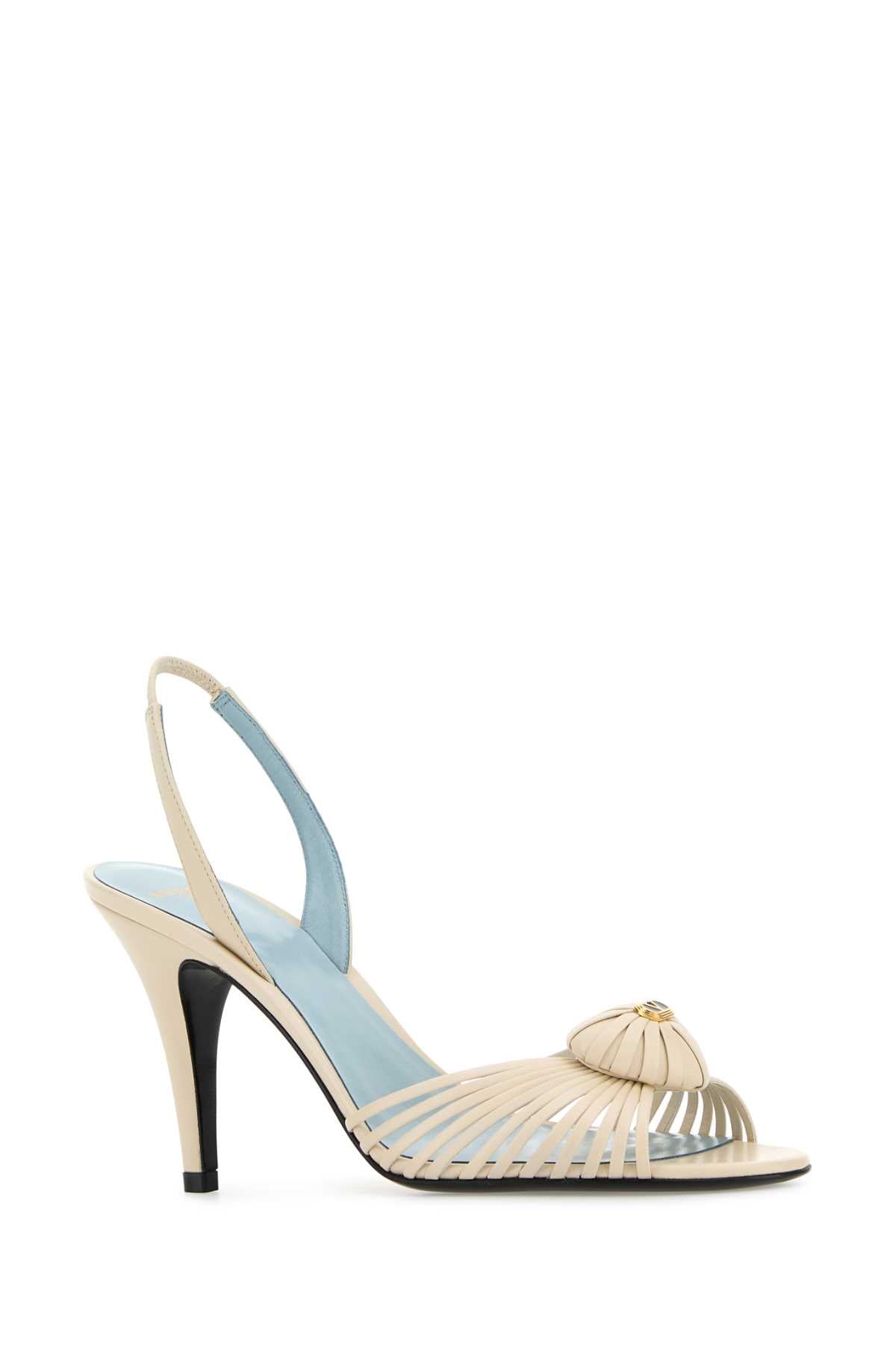 Ivory Leather Royal Sandals Butterwhite Sandali