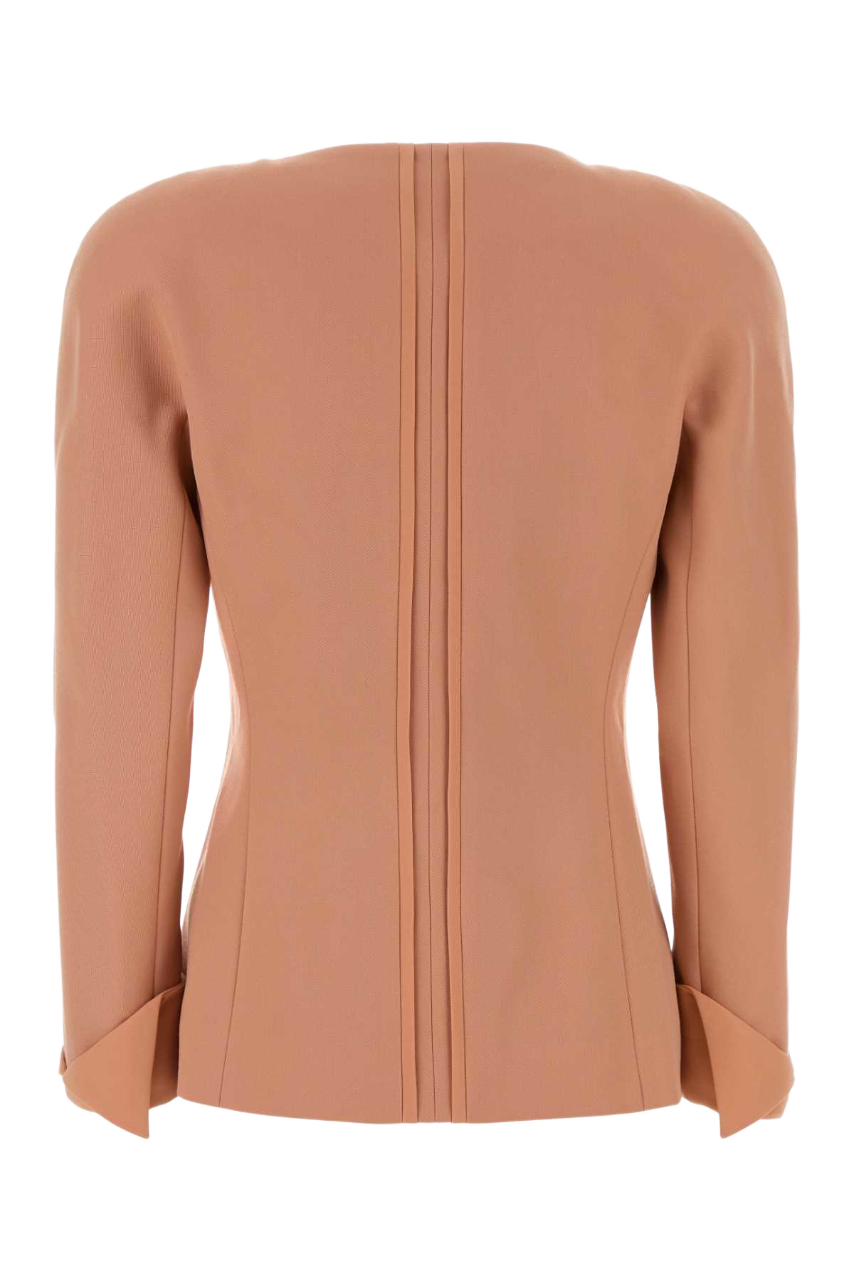 Antiqued Pink Wool Blazer Blushypink Giacche E Gilet