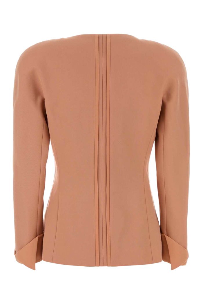 Antiqued Pink Wool Blazer Blushypink Giacche E Gilet