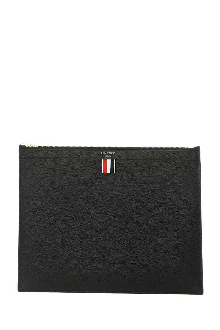 Black Leather Document Case 001 Clutch