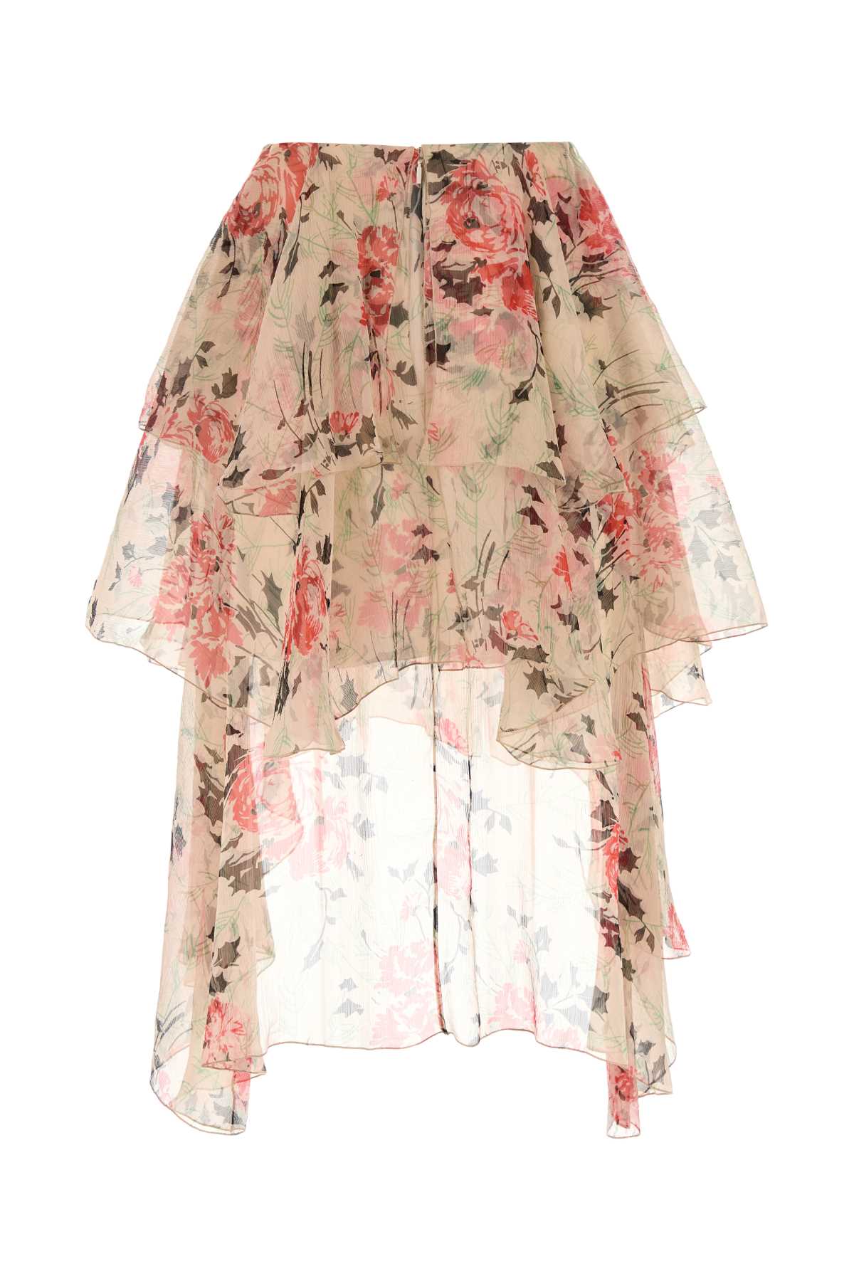 Printed Silk Skirt Multicolor Exterior: Lining: Gonne