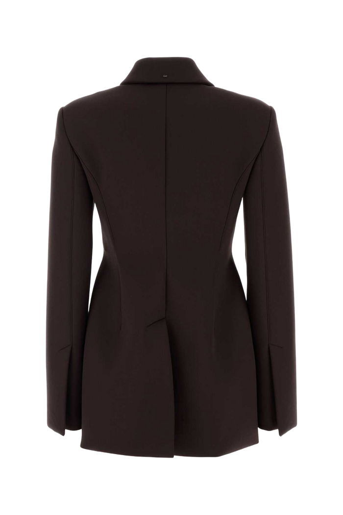 Aubergine Polyester Blend Bacio1234 Blazer Caffe` Giacche E Gilet