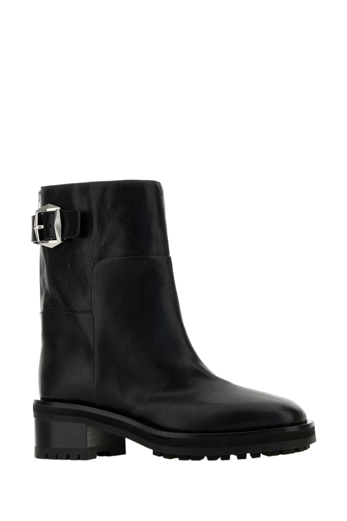Black Leather Brooklyn Ankle Boots Stivali