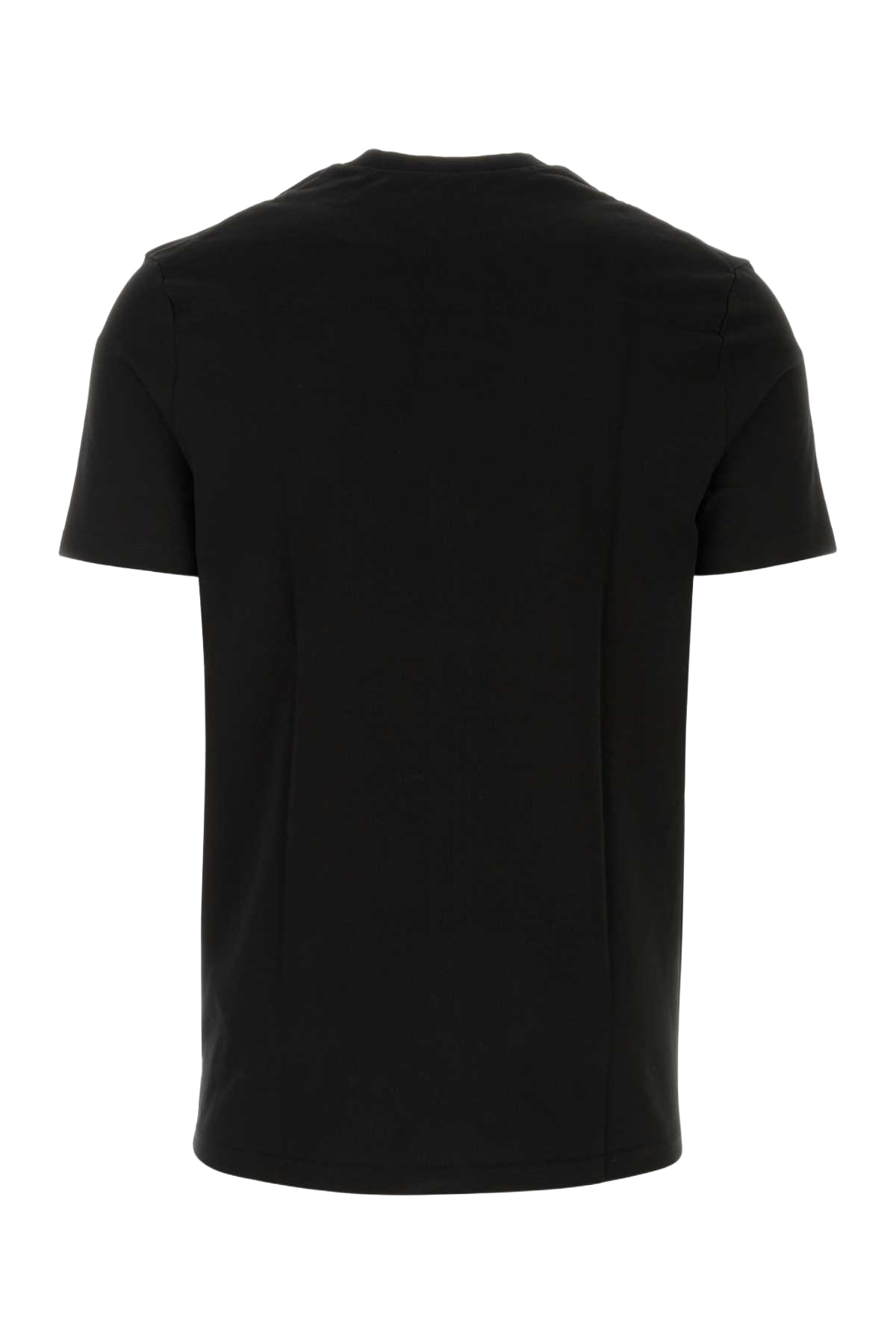 Black Cotton T-Shirt 001 Tessuto Primario: Cotone