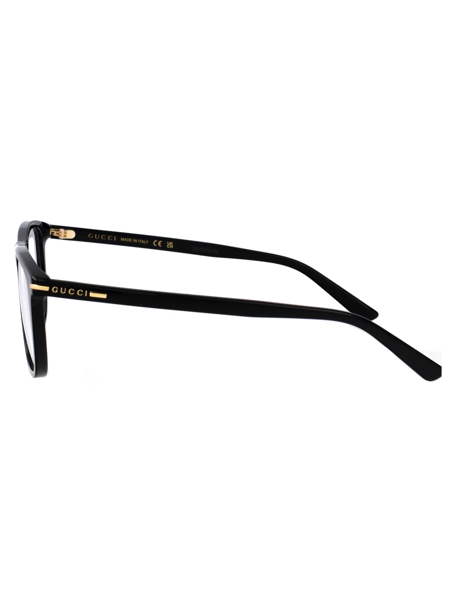 Gg2130o 001 Black-black-transparent Acetate Optical