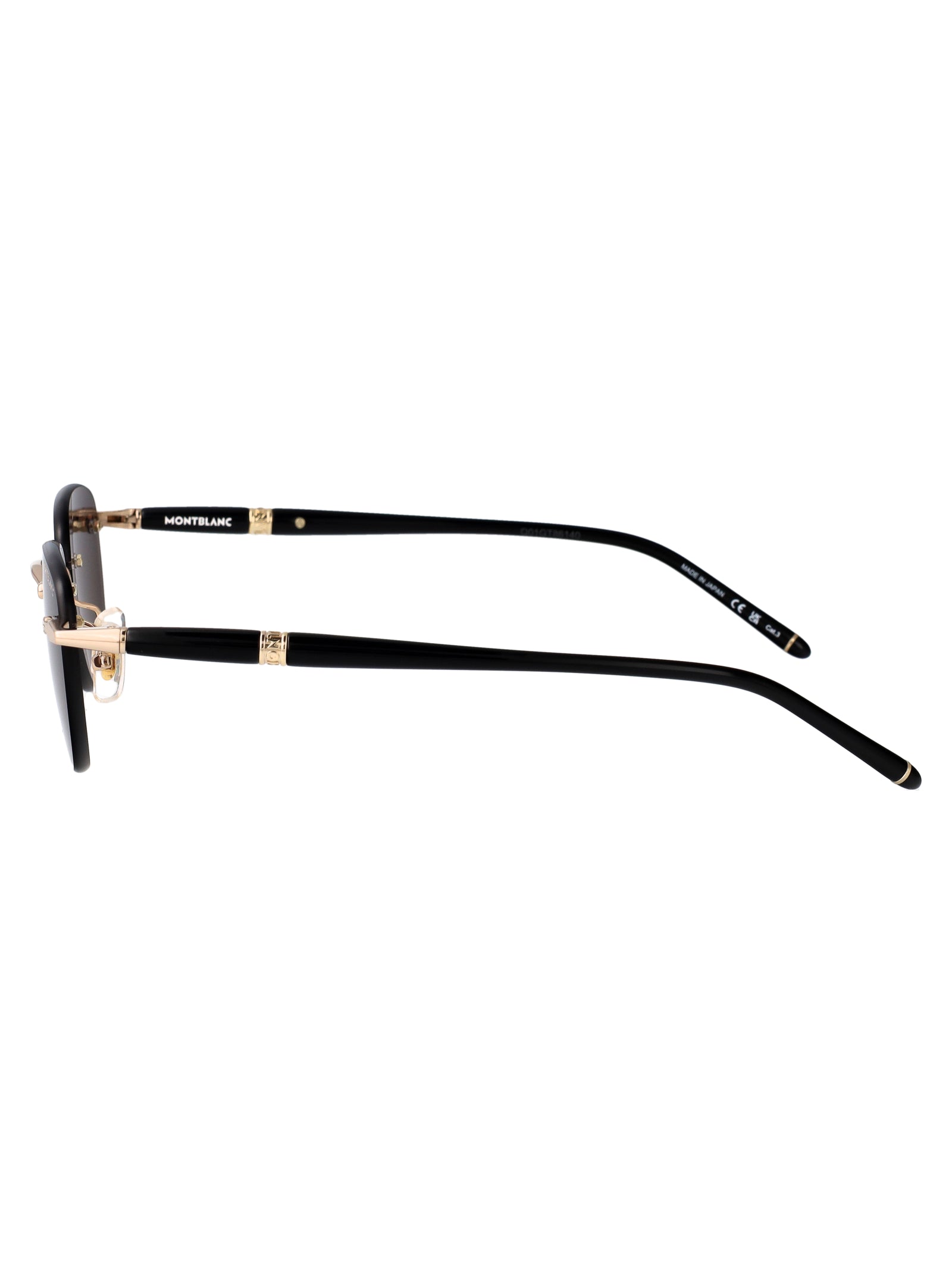 Gold-black-grey Metal Sunglasses