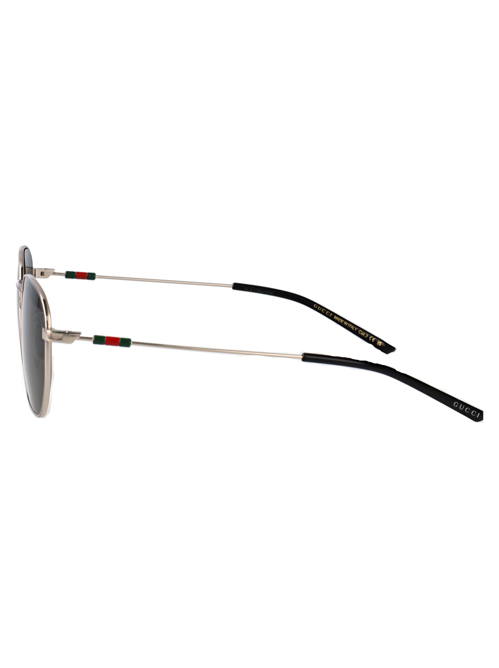 Gg2095s 001 Silver-silver-grey Metal Sunglasses
