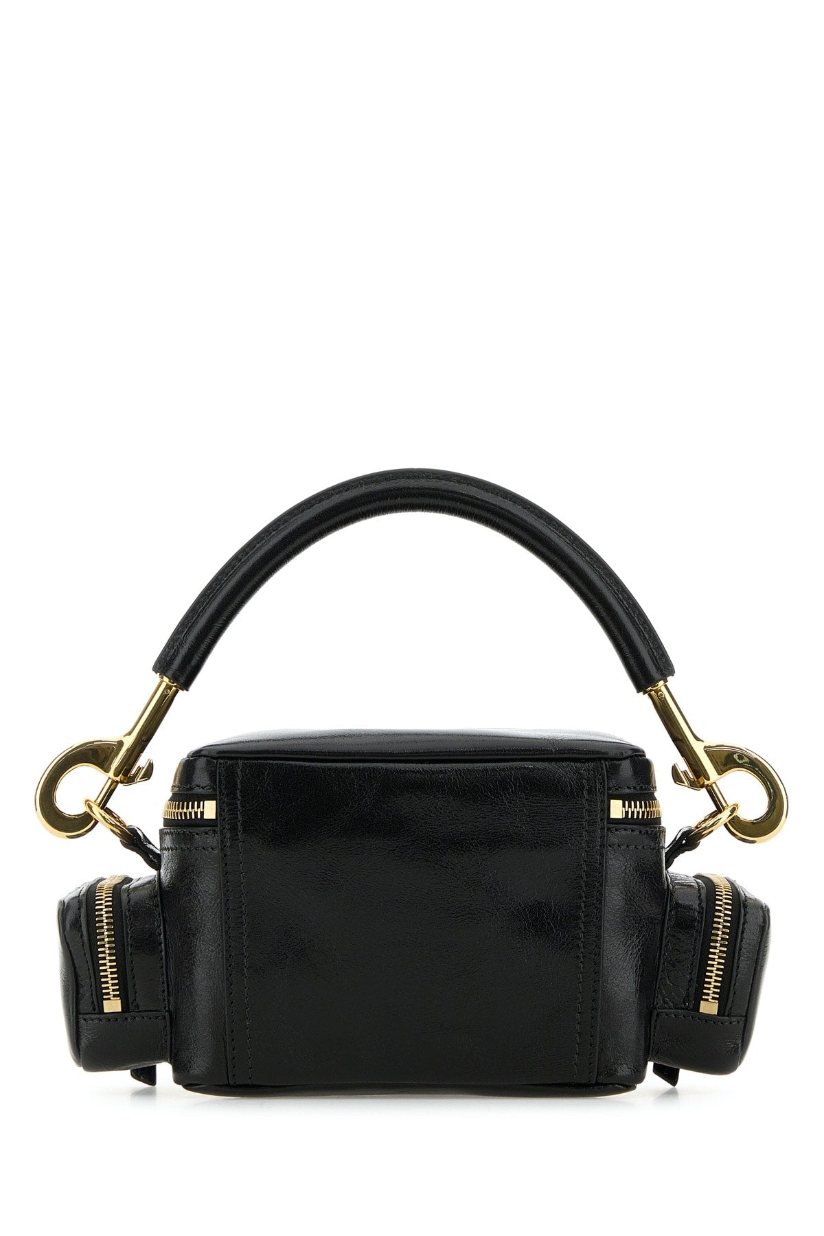 Chc24as534n83 001 Black Leather Borse A Mano