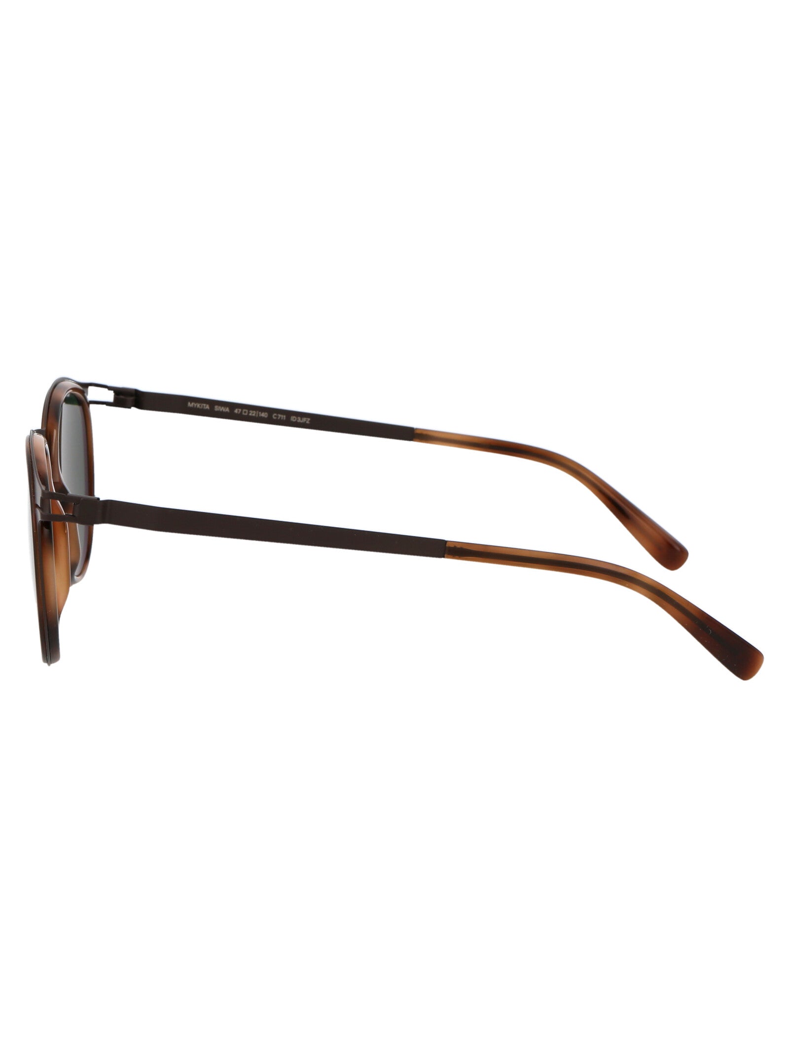 Siwa 711 A61-dark Brown/zanzibar Polarised Pro Green 15 Steel Sunglasses