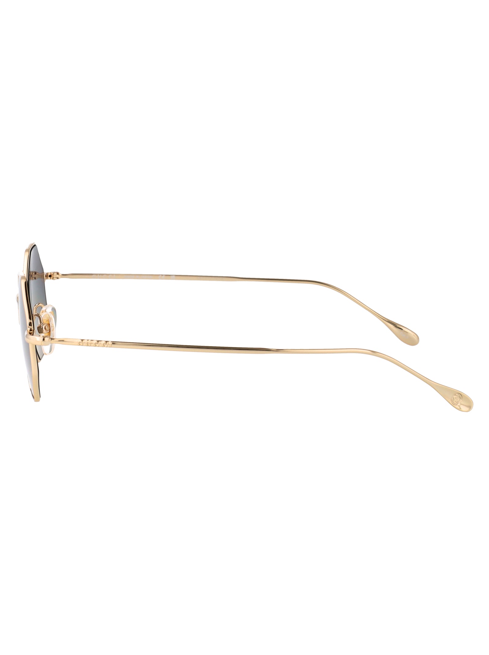 Gg1814s Gold-gold-grey Metal Sunglasses