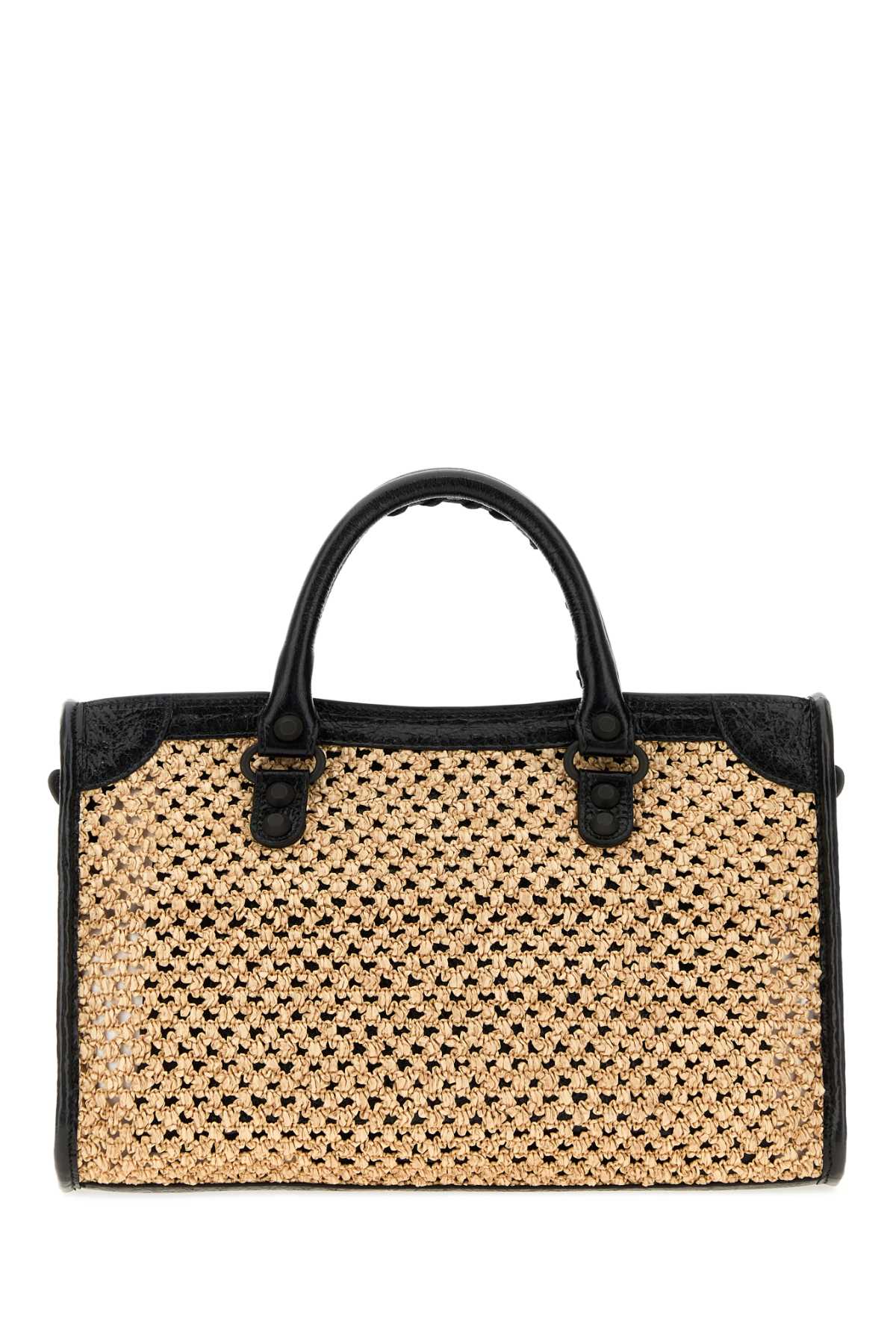 Naturalblack Exterior: Raffia Leather Borse A Mano
