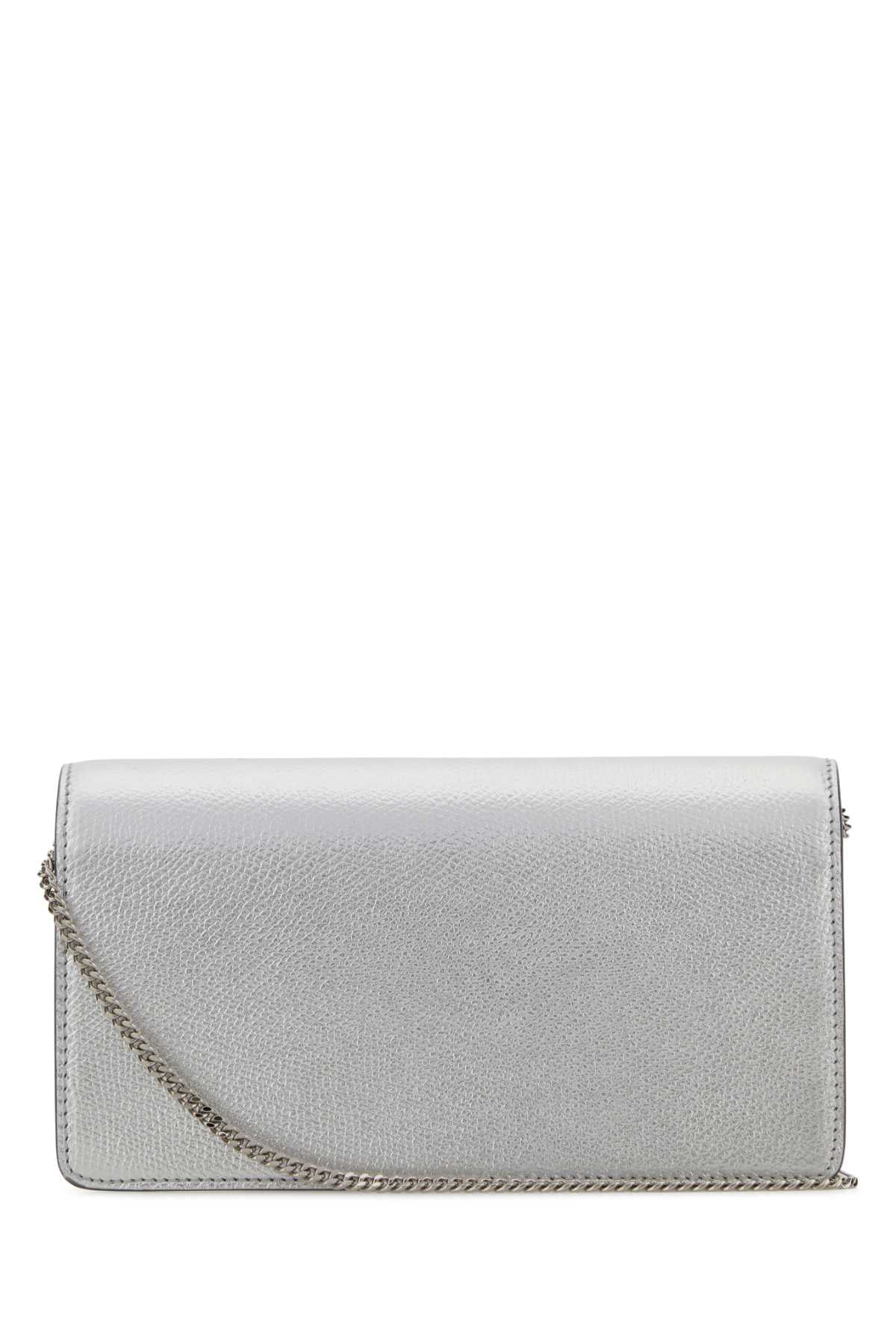 Silver Calf Leather - Bos Taurus Clutch