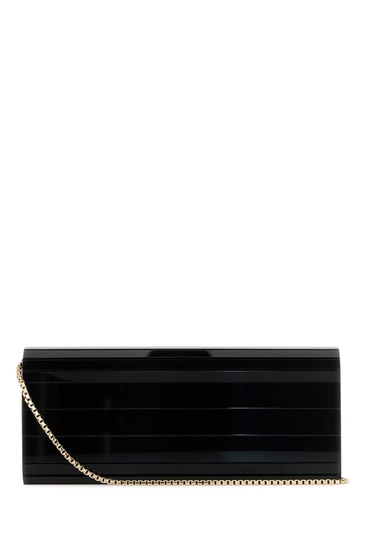 Black Plexy Fabric Brass Borse A Mano