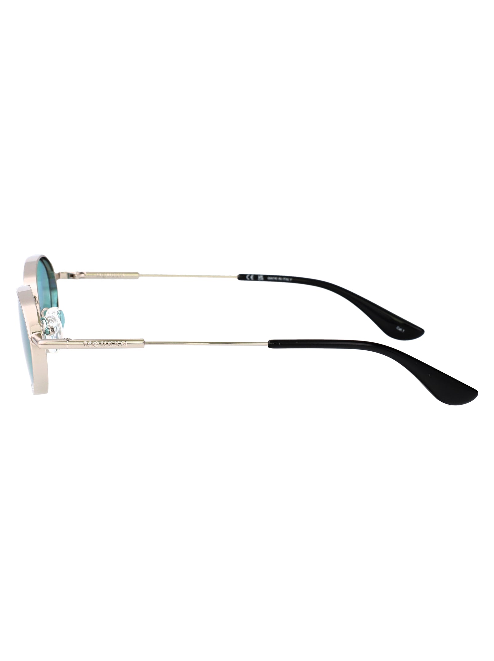 Am0523s 003 Silver-silver-green Metal Sunglasses