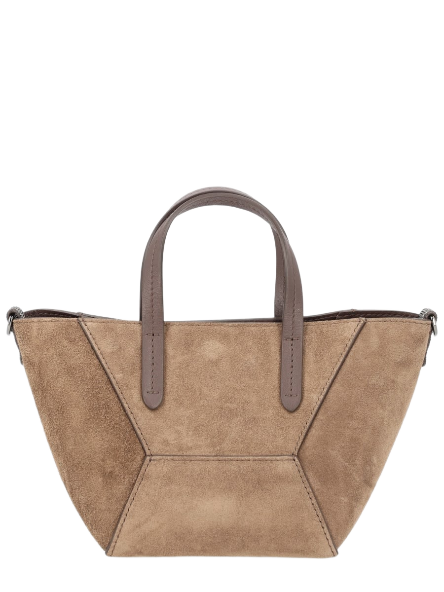 Bc Duo Mini Bag Brown Leather Handbags