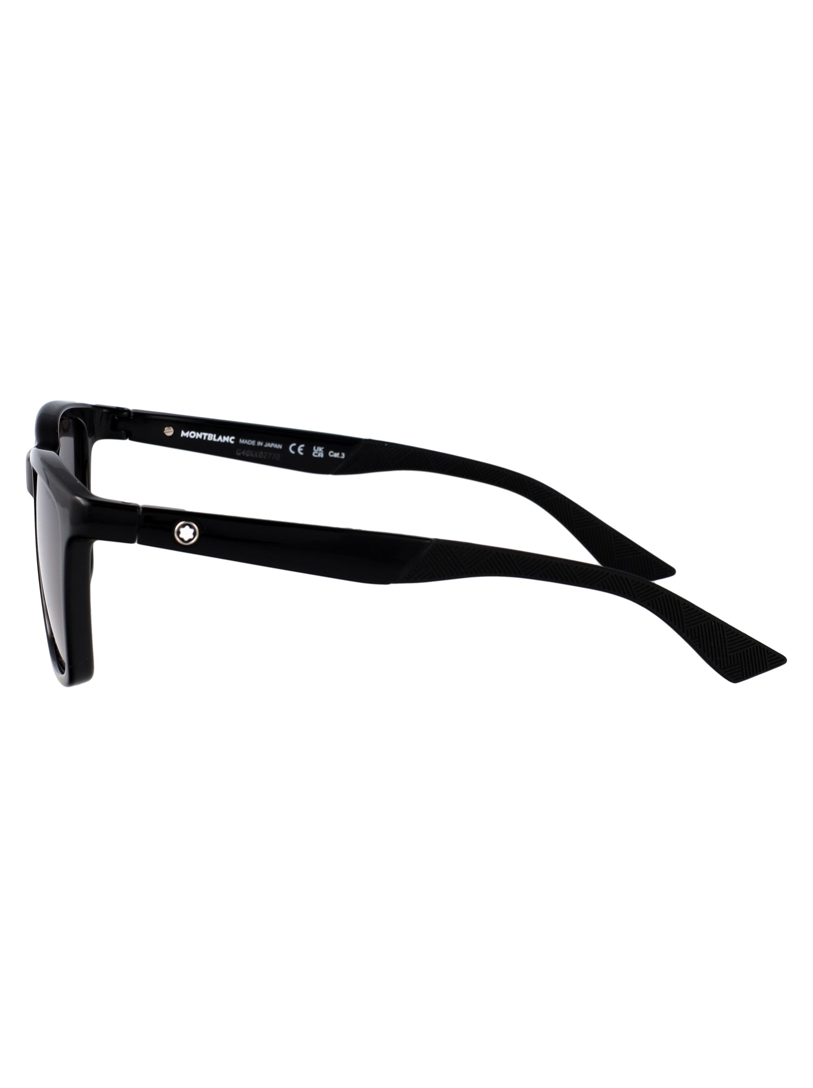 Black-black-grey Injected Sunglasses