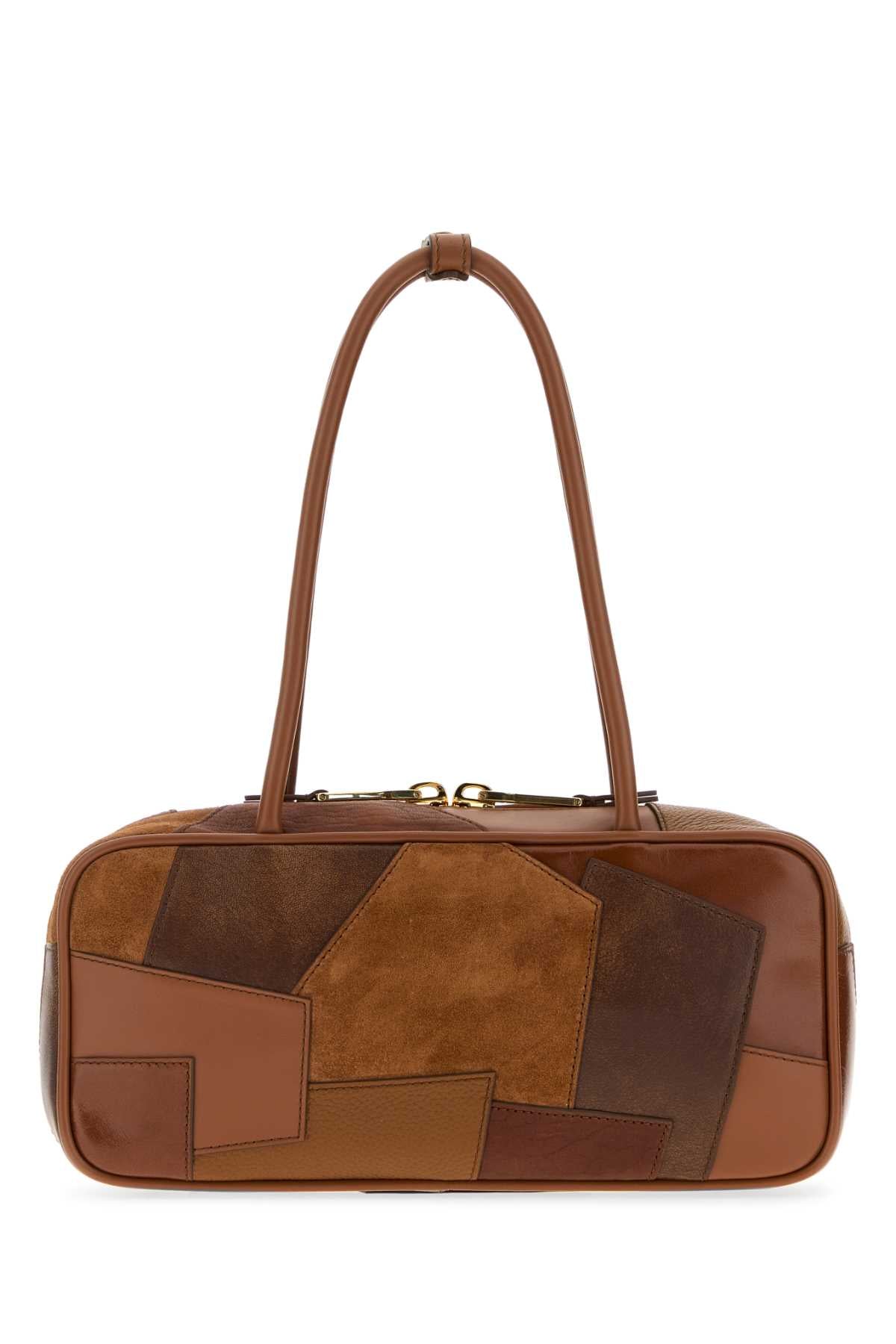 Cognac Calfleather-lambleather Borse A Mano