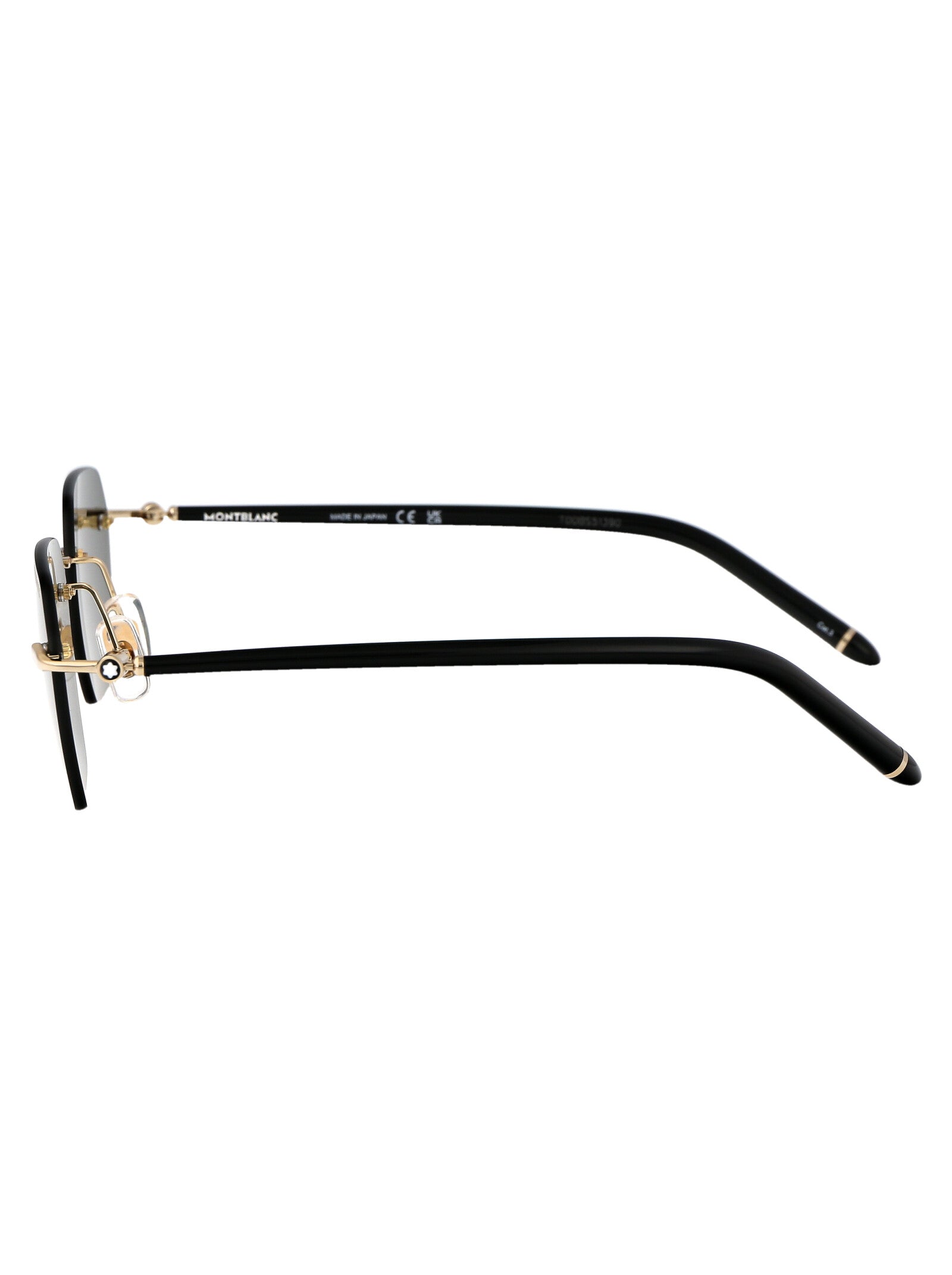 001 Gold Black Grey Acetate Sunglasses