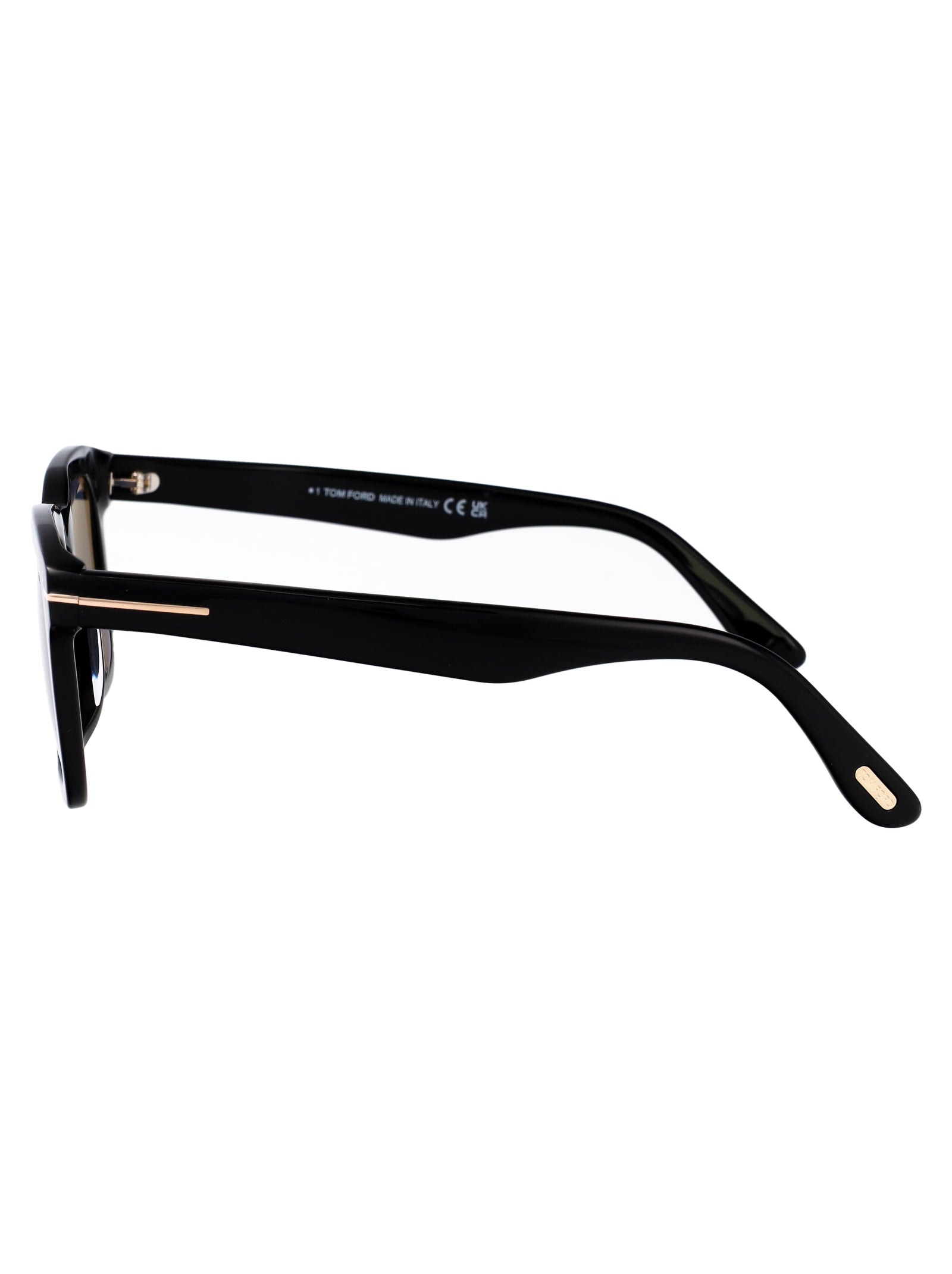 Ft0751 01d Nero Lucido / Fumo Polar Acetate Sunglasses