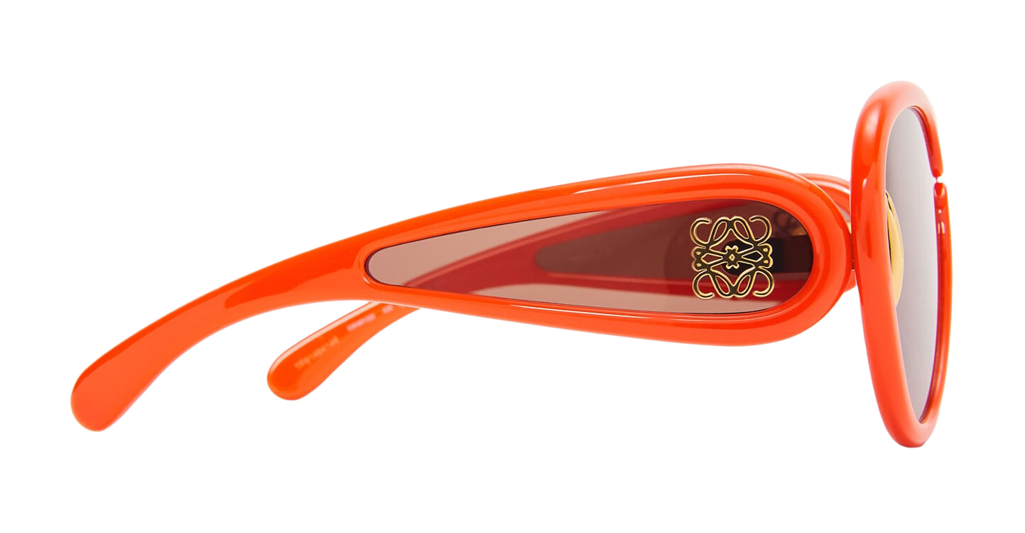 Pilot Mask - Shiny Orange Acetate Sunglasses