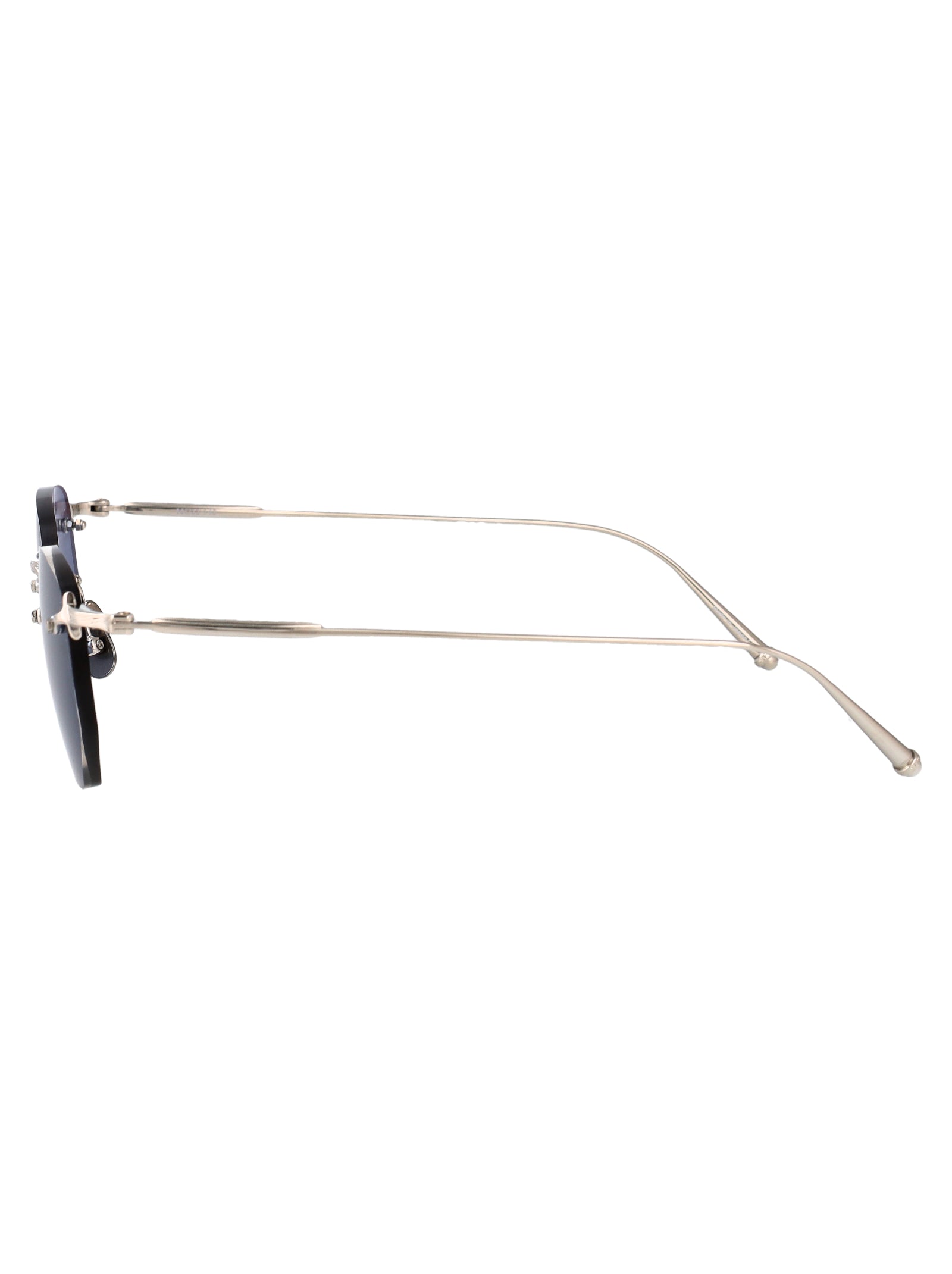 Palladium White Cobalt Blue Metal Sunglasses