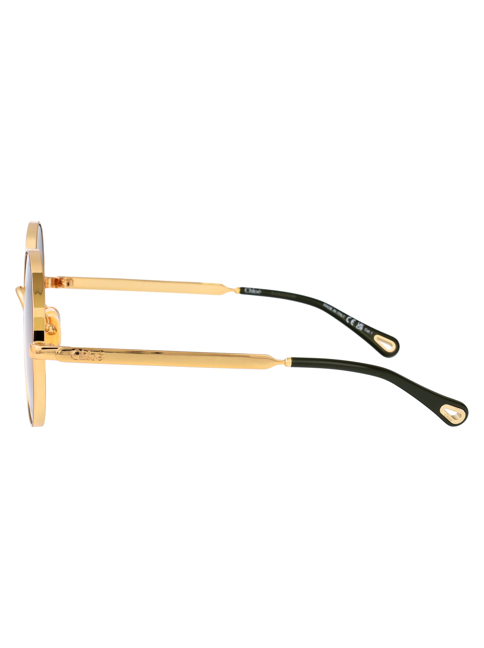 Ch0321s 004 Gold-gold-blue Metal Sunglasses
