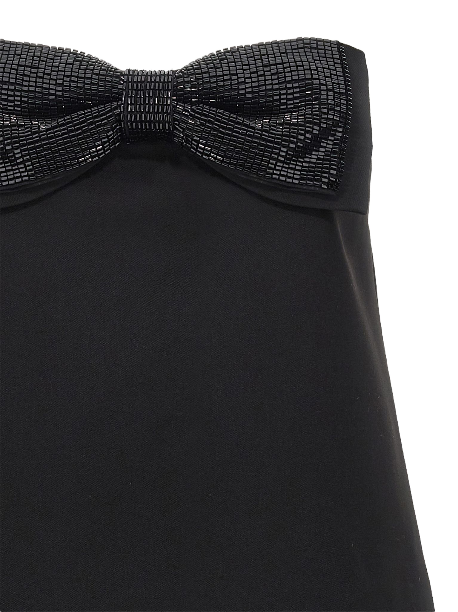 Black Crepe Bandeau Mini dress Polyester