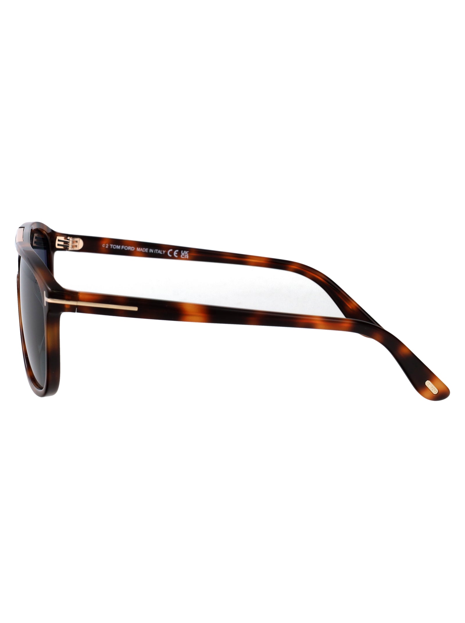 Ft1338 53v Avana Bionda / Blu Acetate Sunglasses