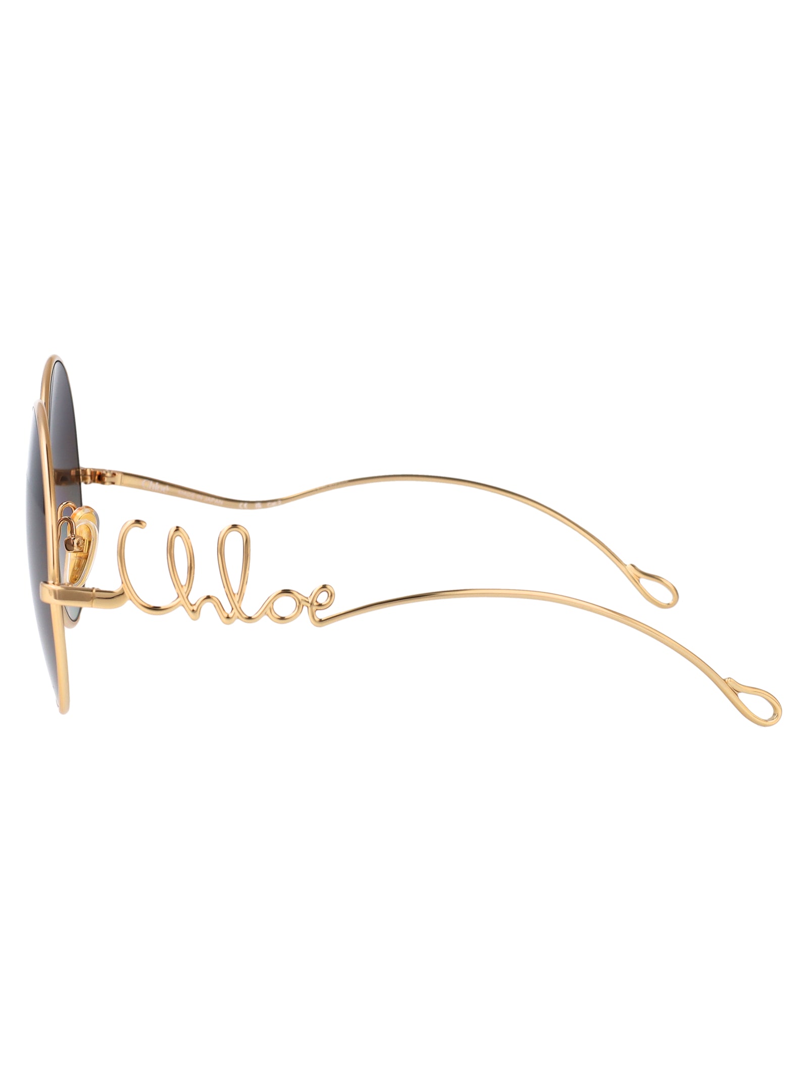 Ch0329s 001 Gold-gold-grey Metal Sunglasses