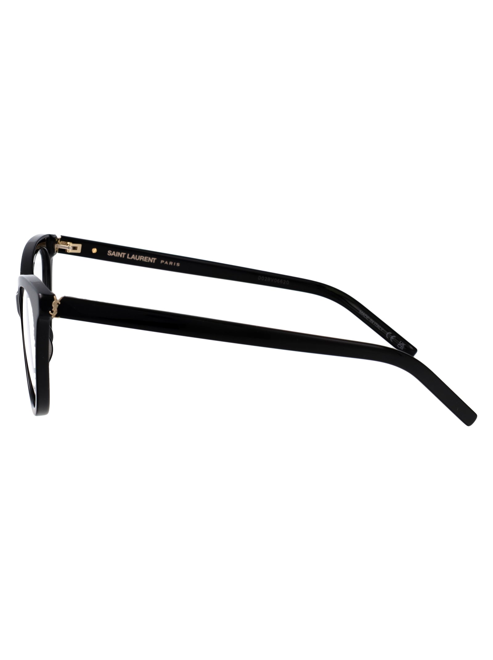 Sl M164 Black-black-transparent Acetate Optical
