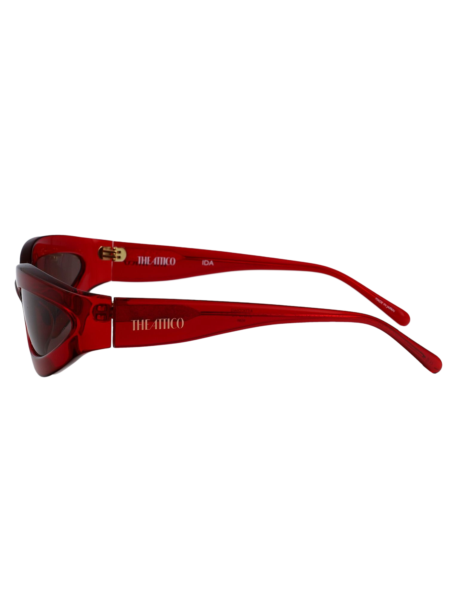 Attico56c2sun Red/yellowgold/brown Acetate Sunglasses