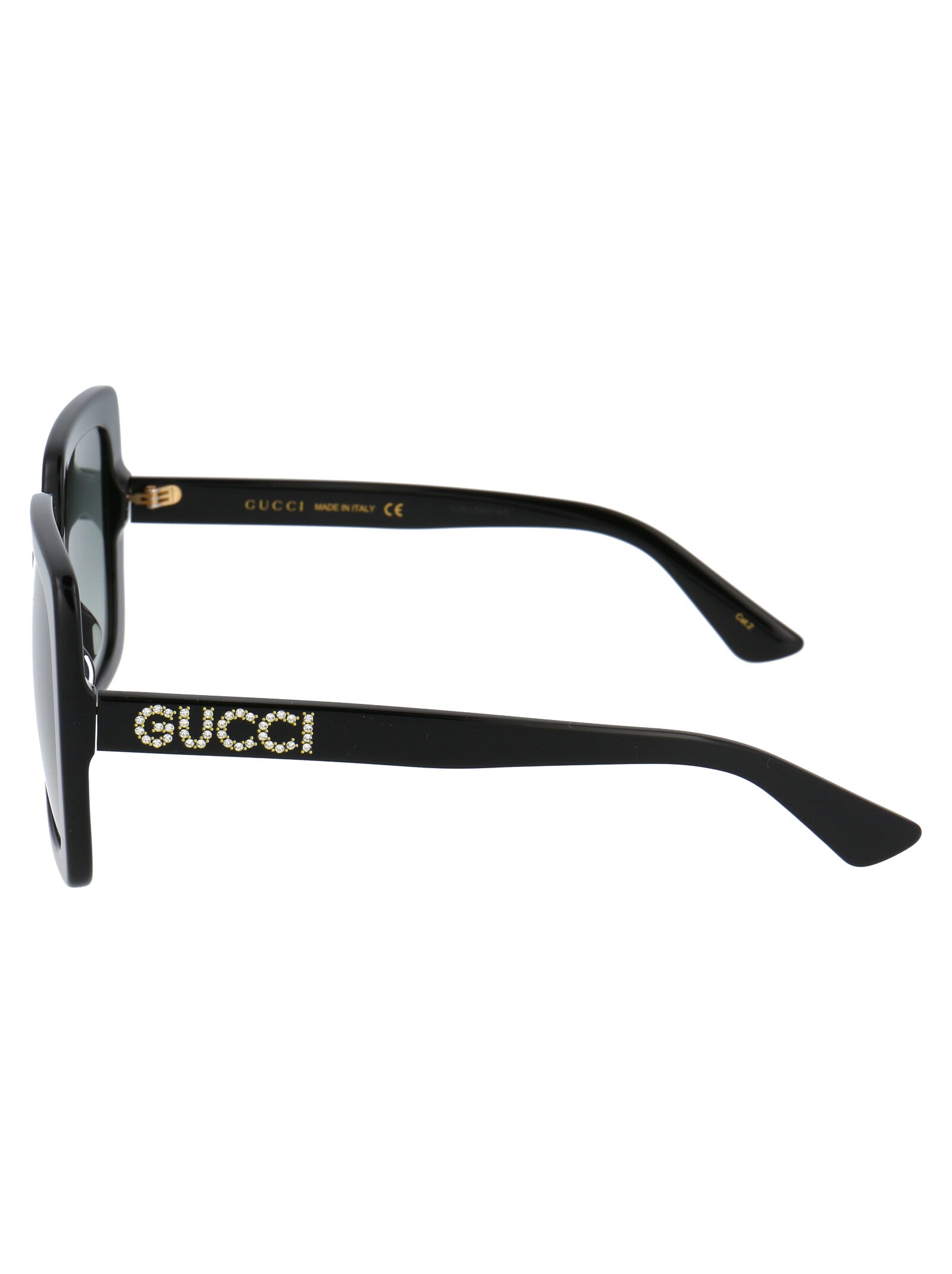 Gg0418s 001 Black Grey Acetate Sunglasses