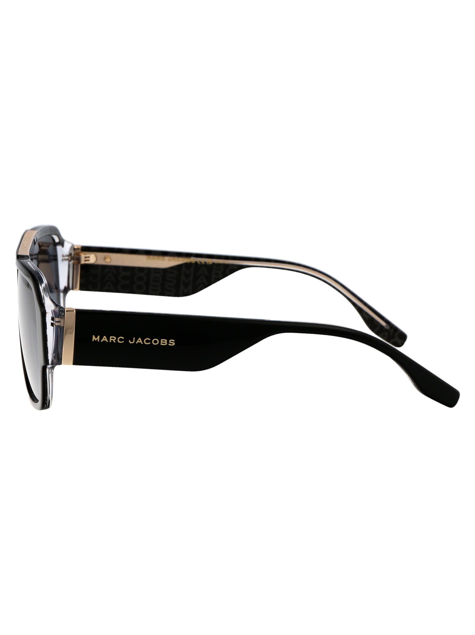 MARC 756-S Black Pattern Grey Acetate Sunglasses