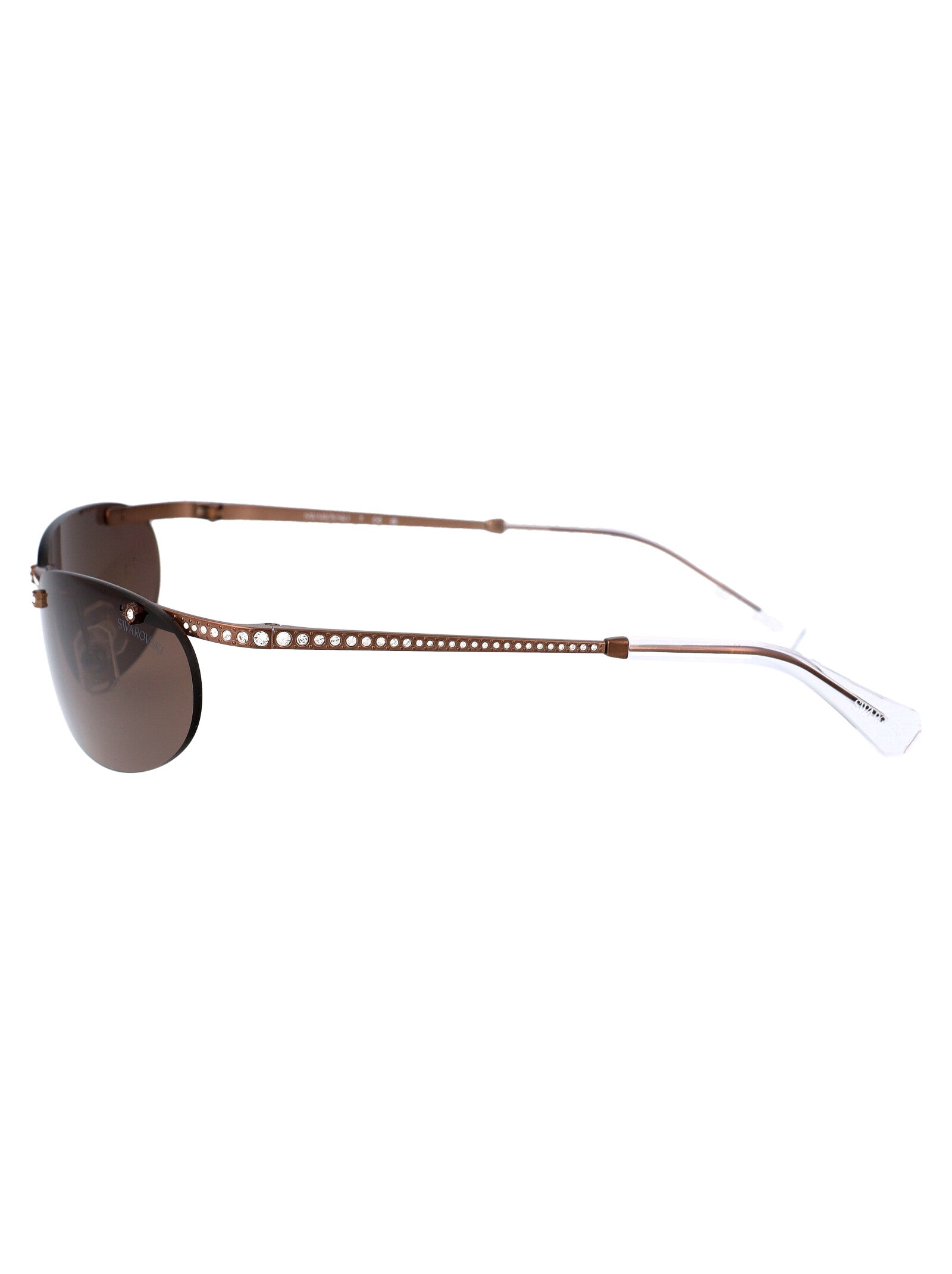 0sk7019 400273 Matte Brown Metal Sunglasses