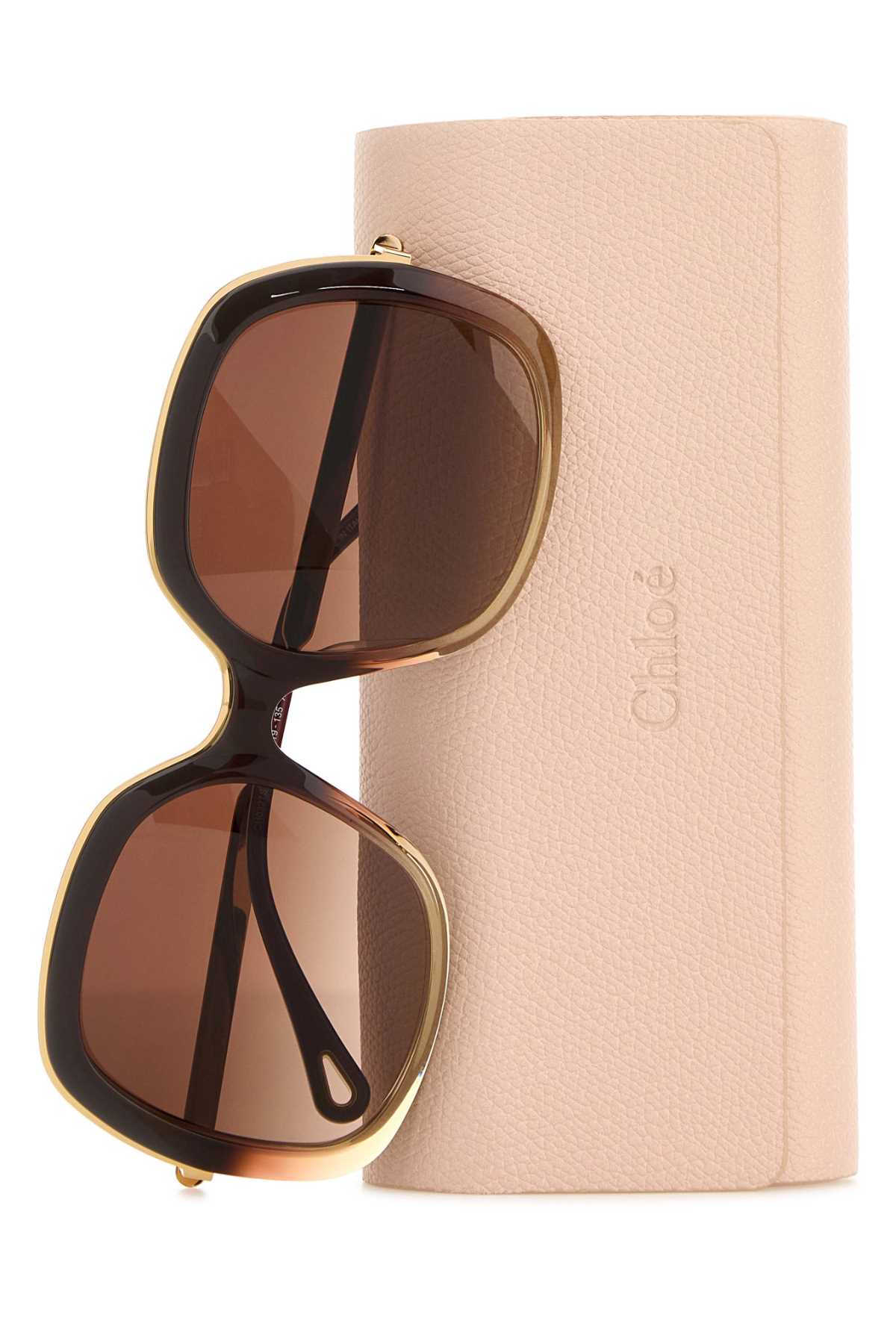 Browngoldbrown Exterior: Acetate Occhiali Da Sole