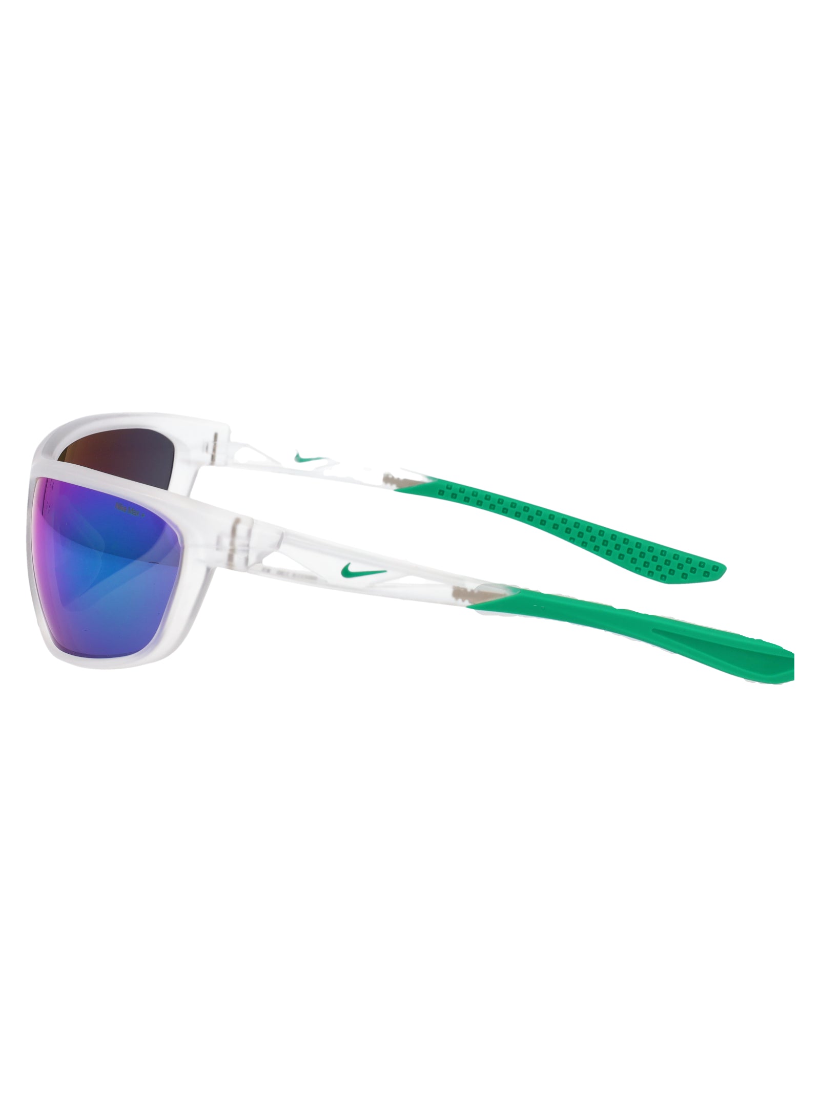 Nikewindtrackrunev24003 902 Matte Clear / Green Mirror Injected Sunglasses