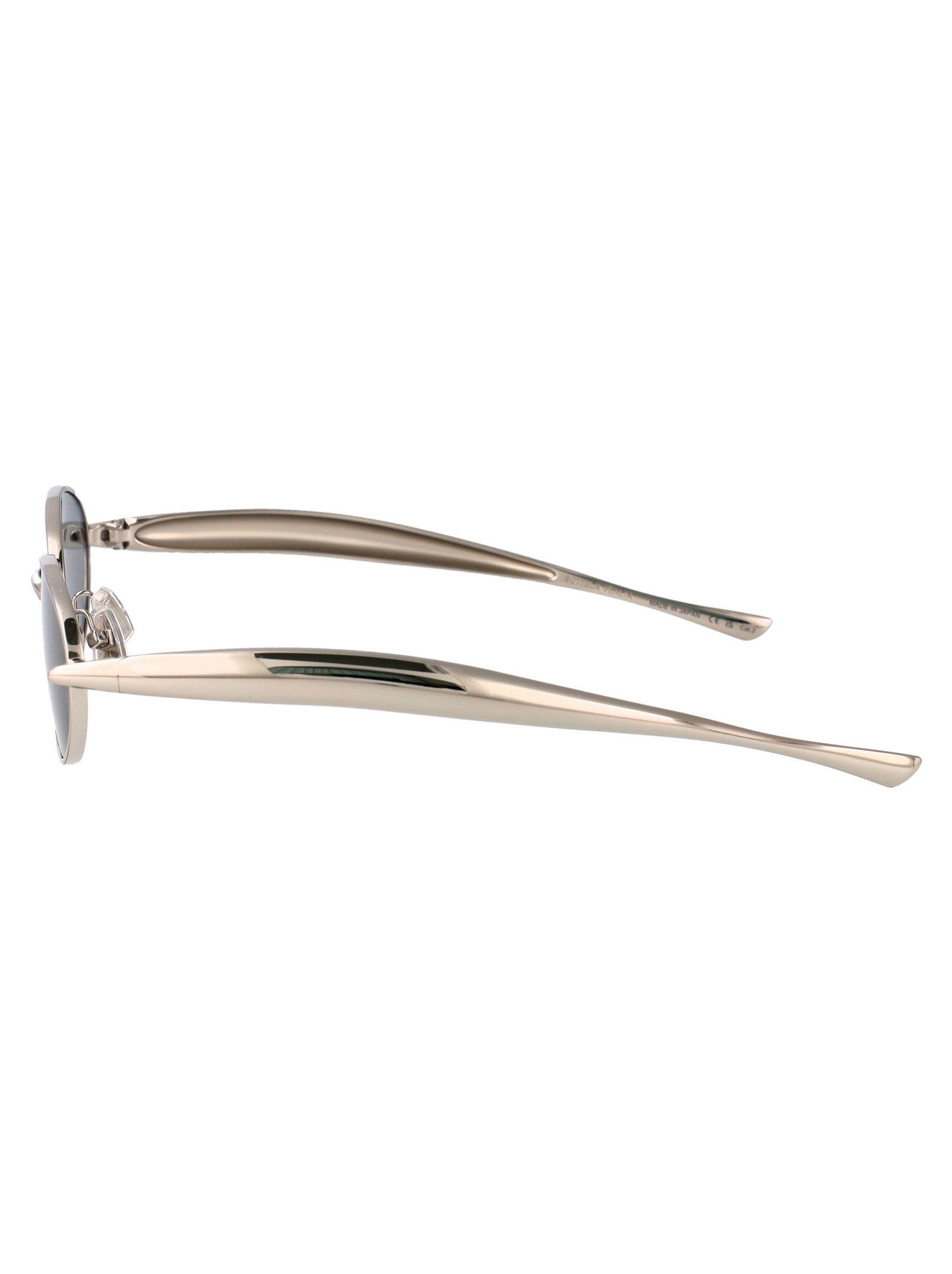 Silver-silver-grey Metal Sunglasses