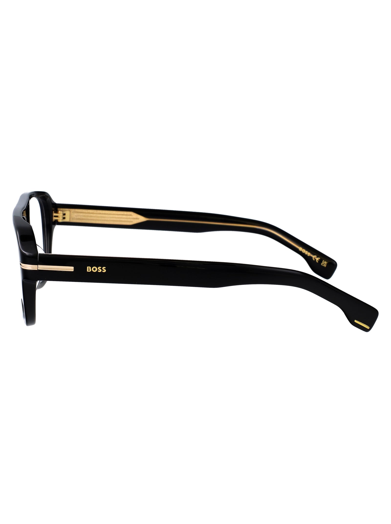 Boss 1854-G Black Acetate Optical