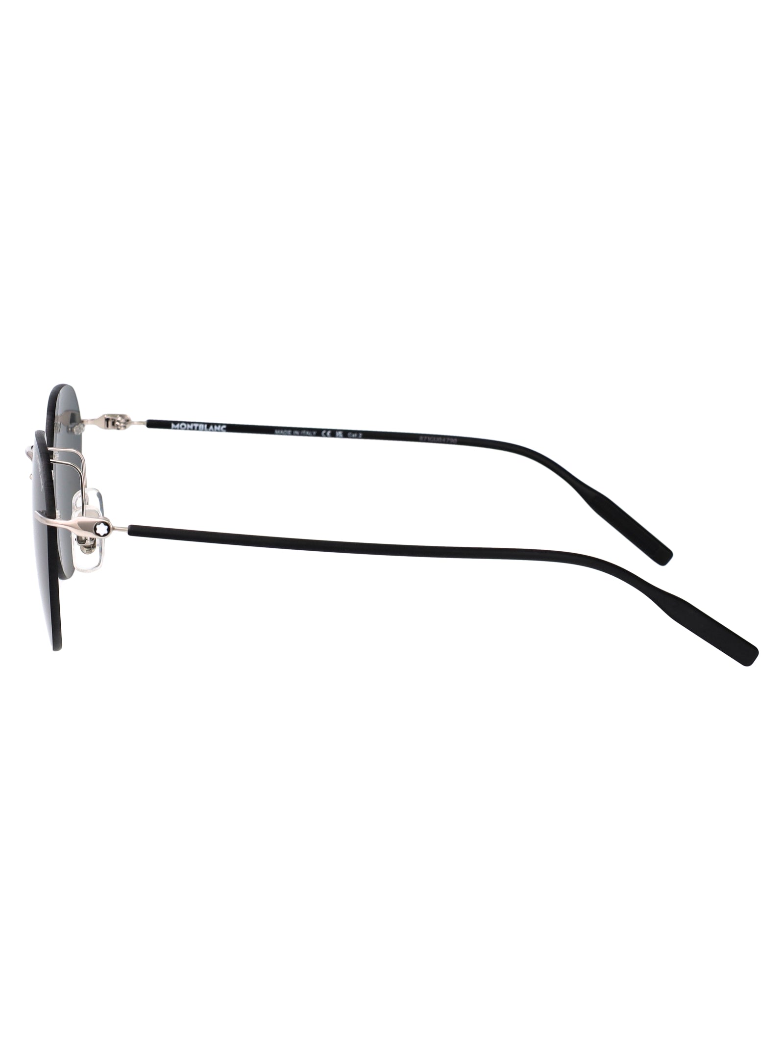 Silver-silver-grey Metal Sunglasses