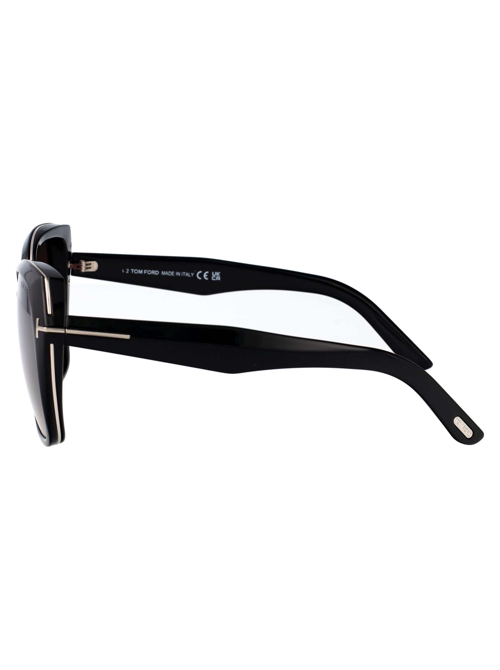 Ft1223 01b Nero Lucido / Fumo Grad Injected Sunglasses