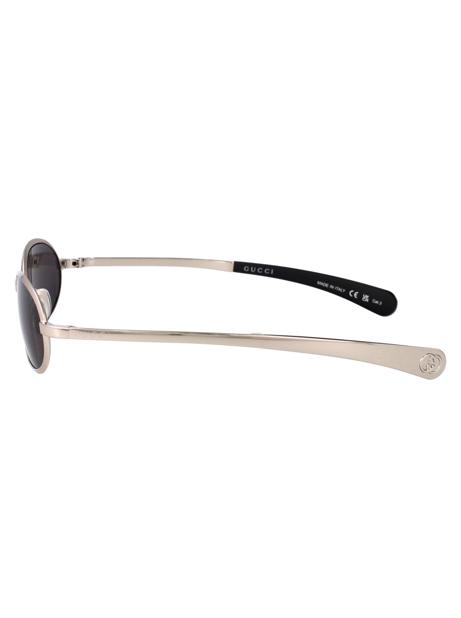 Gg1942s 002 Silver-silver-grey Metal Sunglasses
