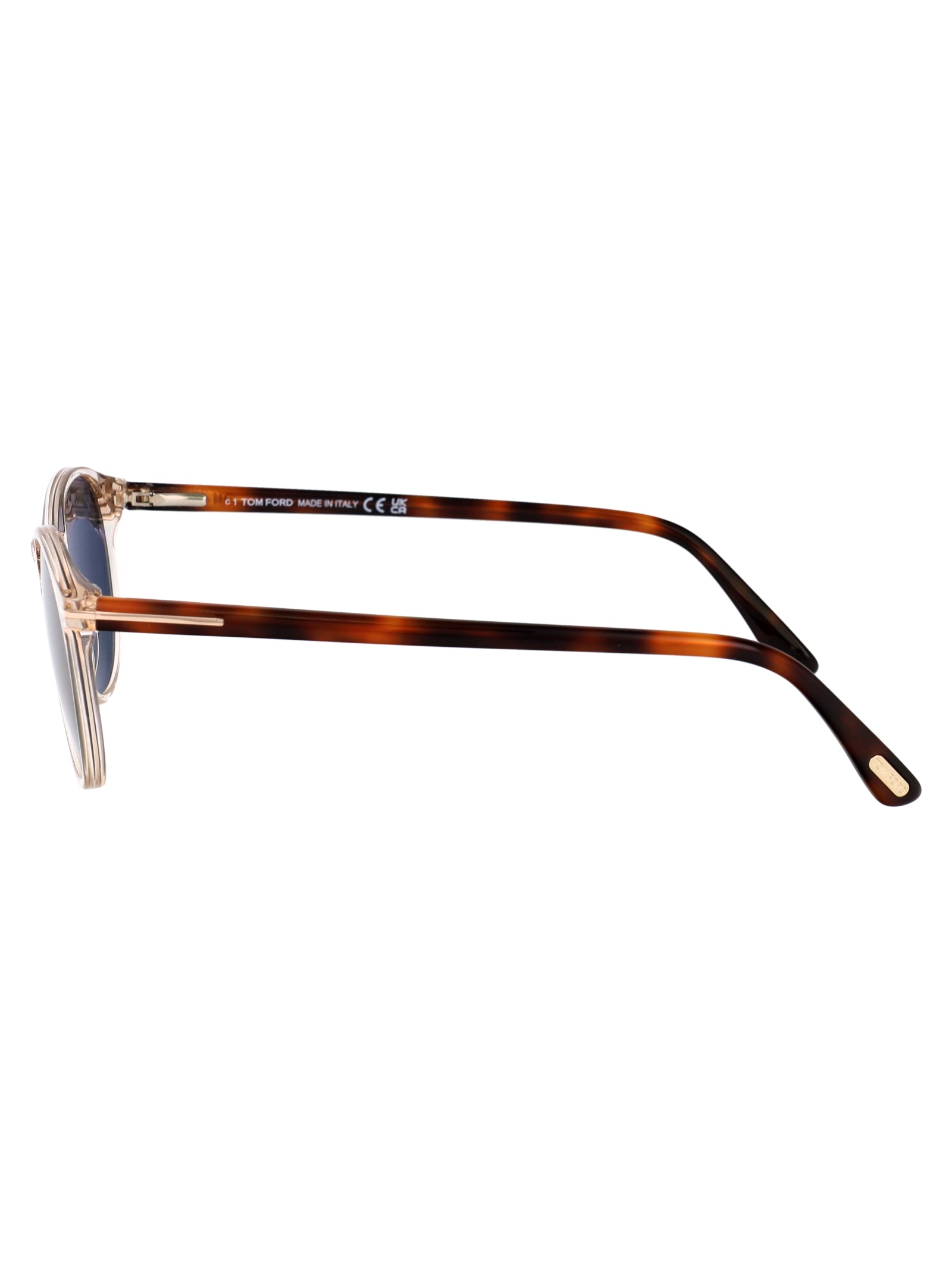 Ft0539 45n Marrone Chiaro Luc / Verde Acetate Sunglasses